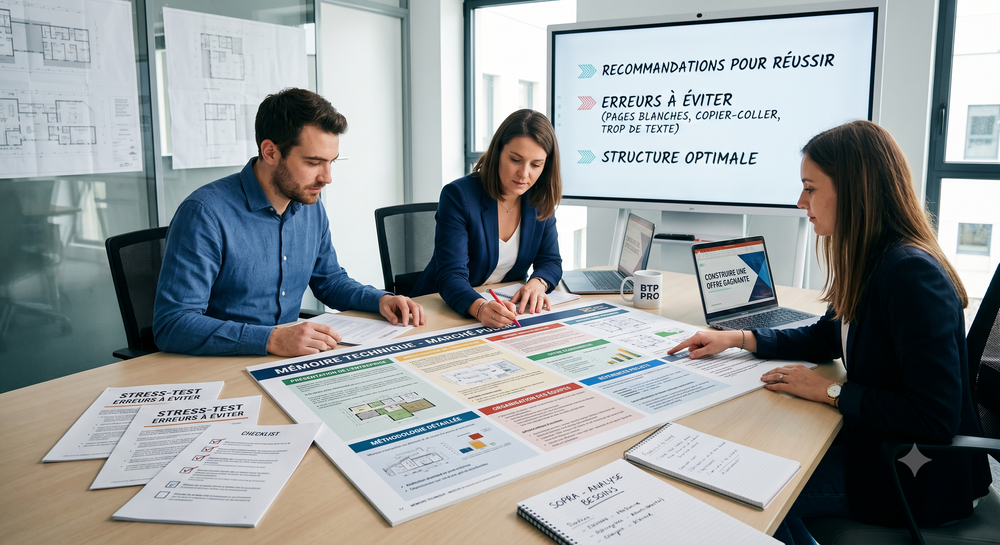 Mémoire technique marché public : exemple, contenu et erreurs à éviter