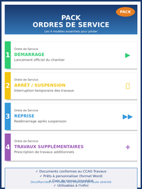 Pack Ordres de Service (OS)